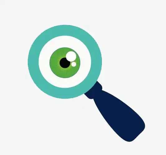 放大镜里的瞳孔