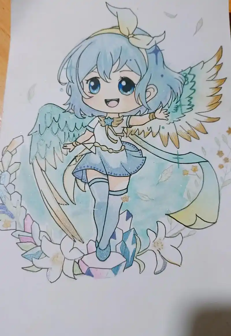 爱画画的小朋友 ,手绘动漫人物 ,成果展示  - 抖音