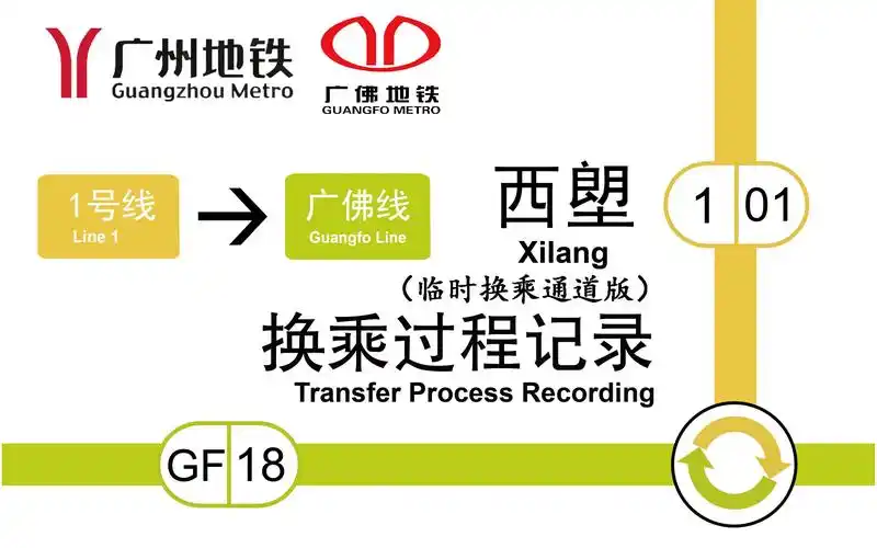 【广州地铁】广佛双城第一换 西塱站1号线→广佛线换乘过程记录(临时