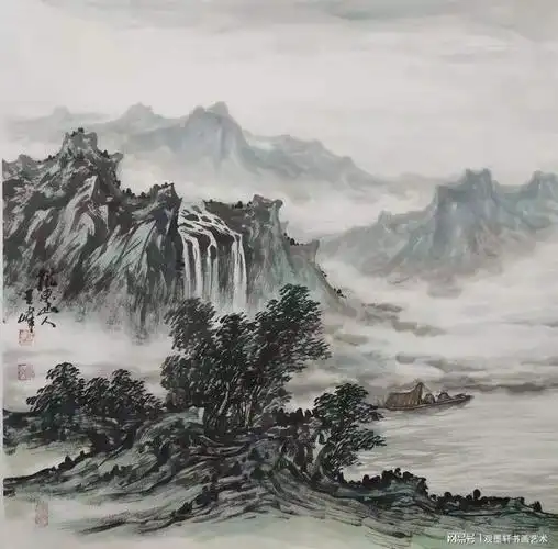 著名画家王峰山水画作品赏析