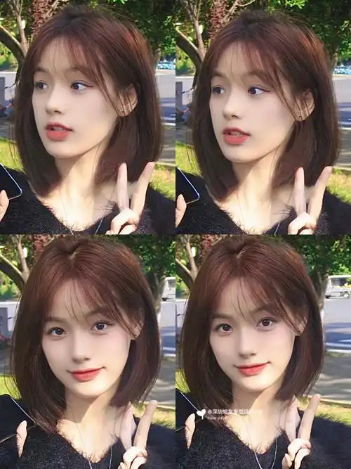 低层次氛围感初恋齐肩发也太好看了吧