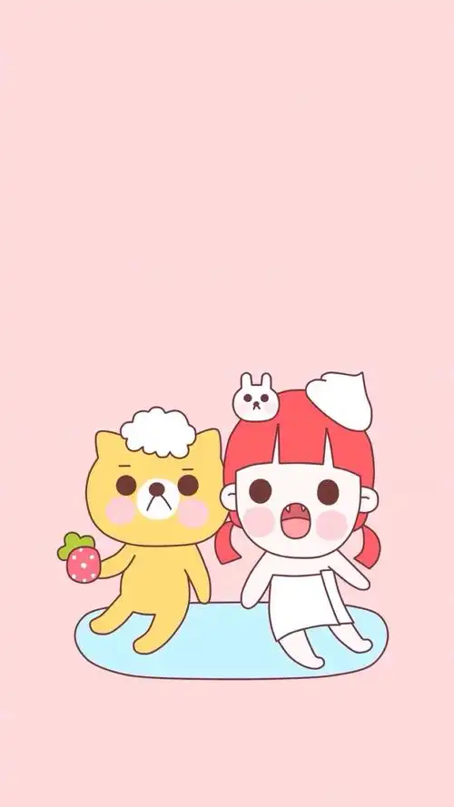 欧美 日韩 平铺 插画 个性 背景 原图 无水印 锁屏 原图 壁纸 屏保