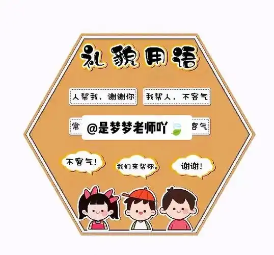 幼儿园走廊环创素材#幼儿园 #幼师 #走廊环创 #礼貌用语  - 抖音