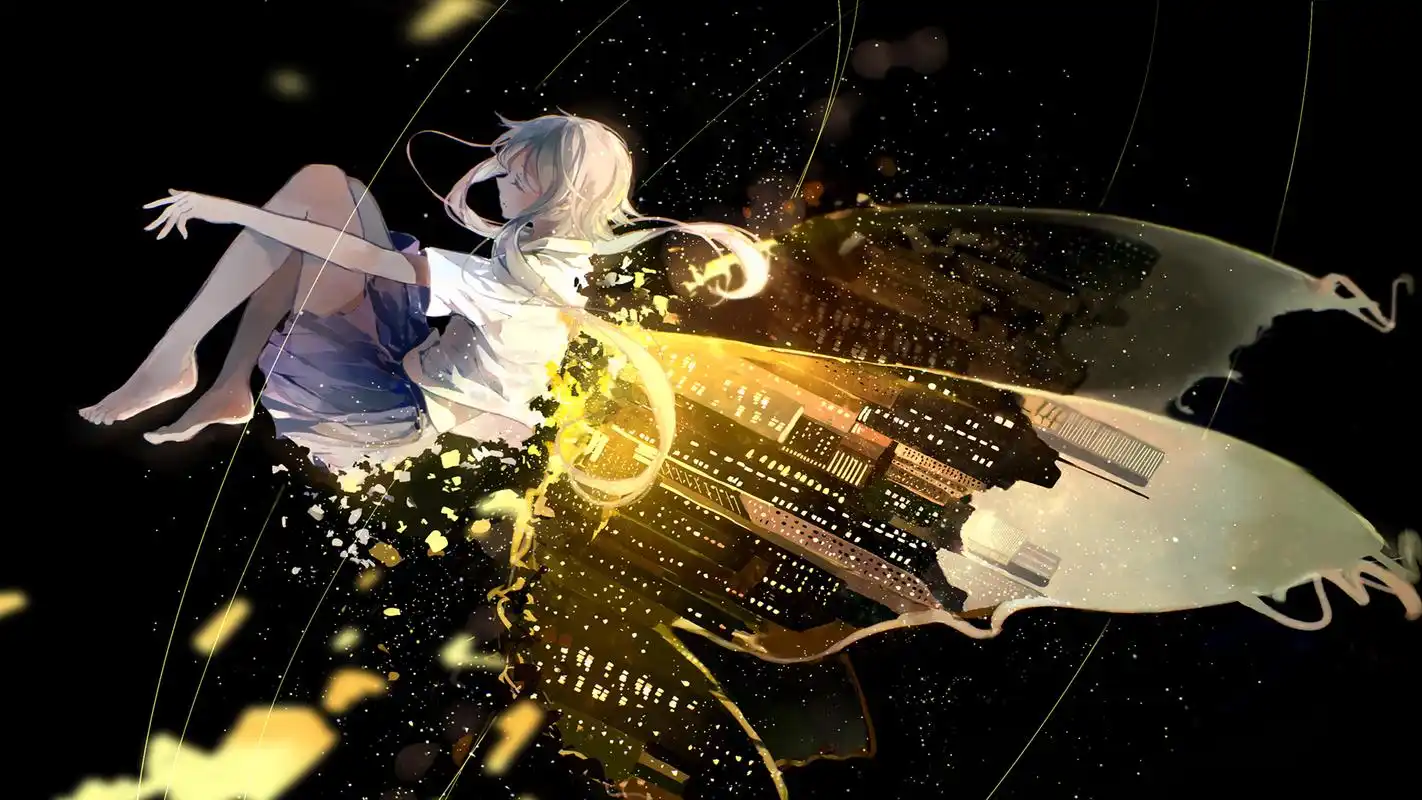 唯美动人二次元美女桌面壁纸