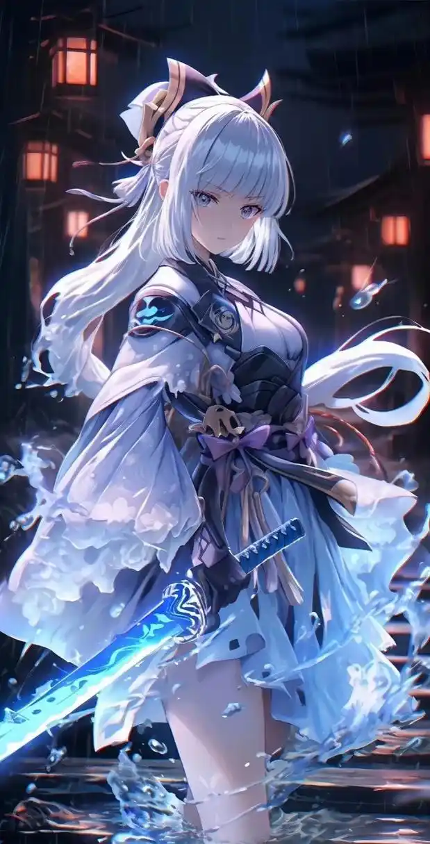 aigc|神里绫华|8k壁纸 #原神# #神里绫华# #原神神里绫华# #壁纸