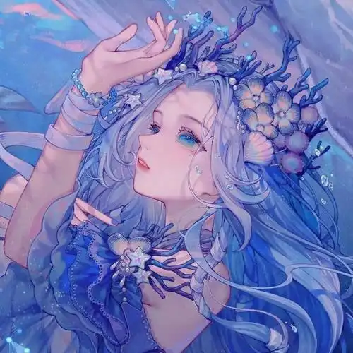 蓝色系头像喜欢的姐妹们快拿走吧