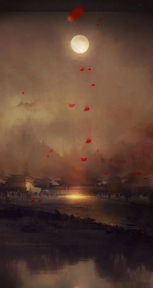 古风底图背景海报楼汜荩处理去水印