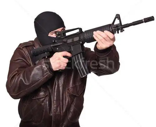 商业照片: 恐怖分子 · 肖像 · 刑事 ·白· 男子