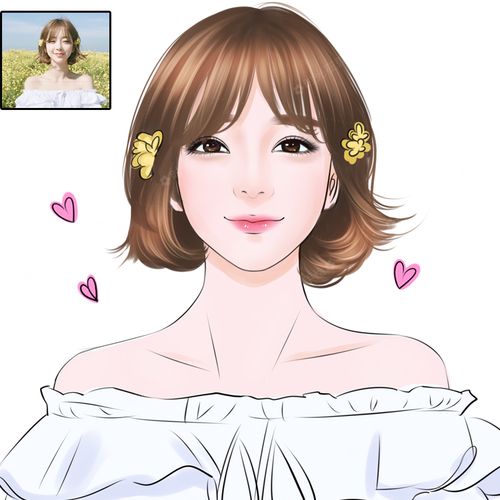 写实q版漫画人物形象卡通头像设计定制真人照片转手绘情侣