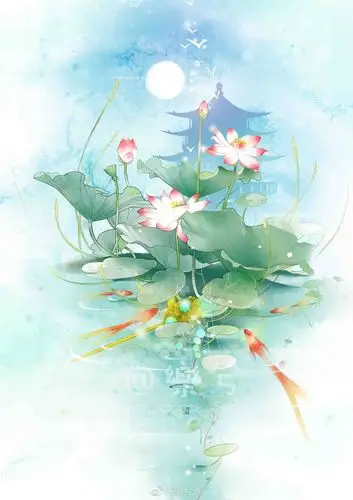 背景 古风 古韵 中国风 手帐素材 插画 手绘 彩绘 头像 壁纸