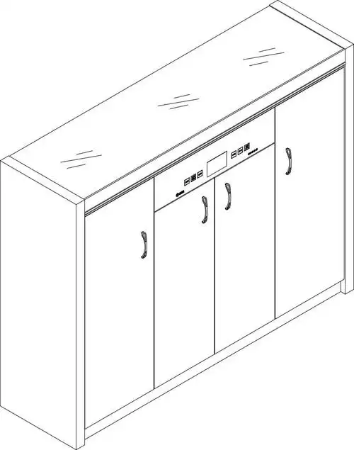 鞋柜(m8-128#黑白)