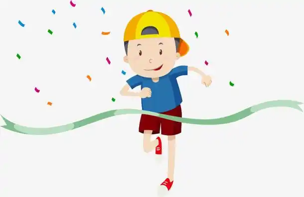 手绘/卡通 卡通元素 > 马拉松冲刺的男孩 收藏 [声明] 觅元素所有素材