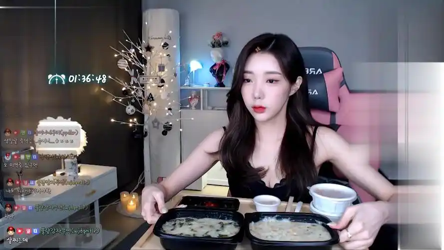 来跟小姐姐一起吃饭-韩国女主播承妍直播回放剪辑211230_哔哩哔哩_bil