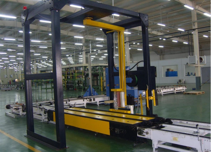 fully automatic online pallet stretch wrapper wrappi