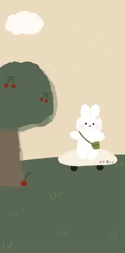小清新森系可爱手绘手机壁纸