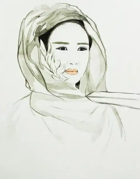 花千骨简笔画可爱赵丽颖