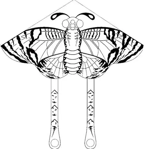 涂鸦填色儿童手绘画涂色自制风筝材料包空白10吗三角50米线板6色颜料