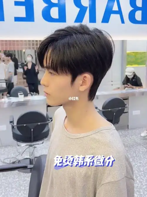 男士立体鬓角韩式发型太好看啦好帅6060