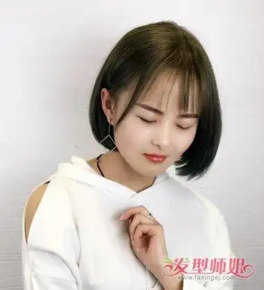 圆脸适合波波头吗圆脸韩式波波头