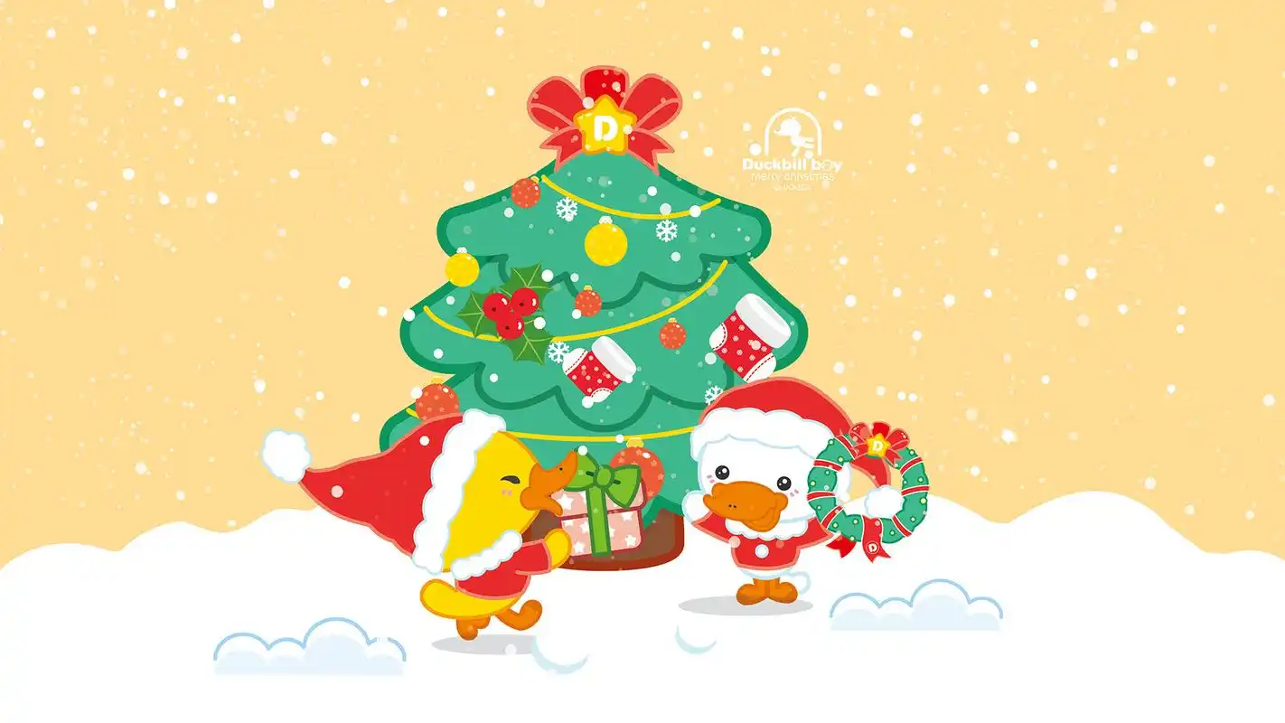 小清新鸭嘴兽可爱卡通高清桌面壁纸高清大图预览1920x1080_卡通动漫下