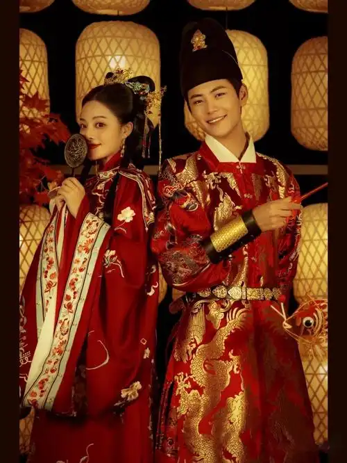 相思令明制新娘结婚礼服情侣拍照新郎古装影楼婚纱照写真服装优惠券