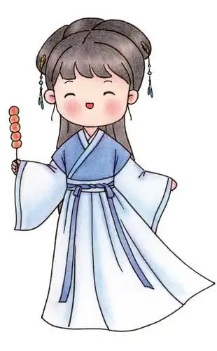 q萌古风人物简笔画