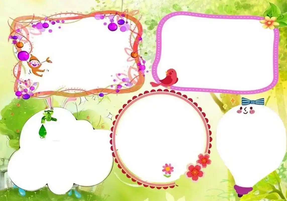 创意手抄报边框集锦75 一份好看的手抄报,边框96很大的作用.