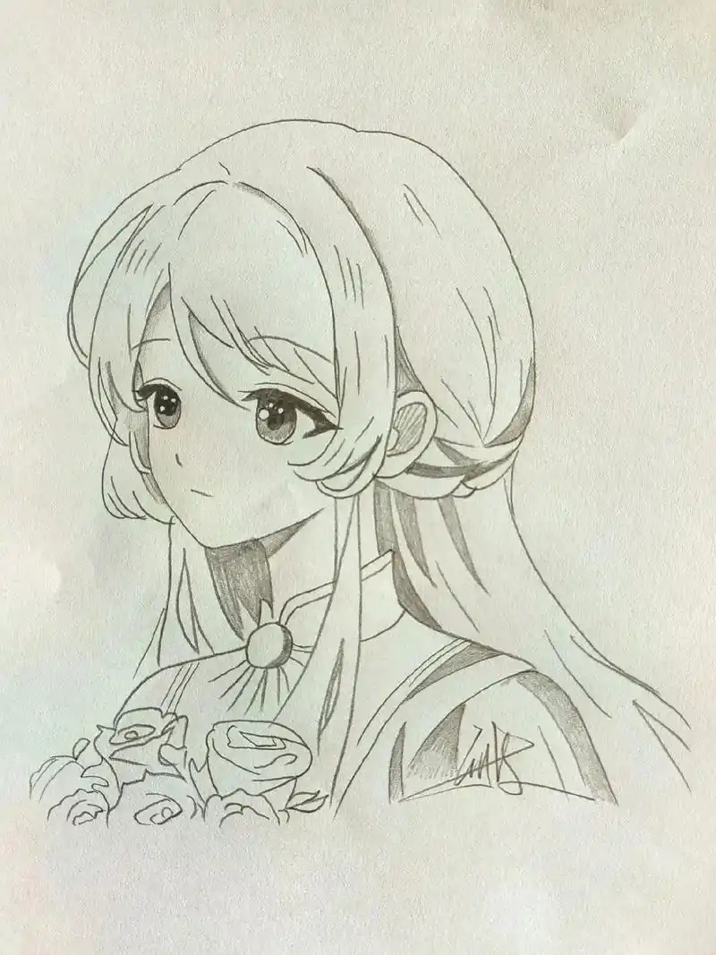 手绘动漫人物 这一天过得很巴适,睡个懒觉,画个不费力气的小 - 抖音