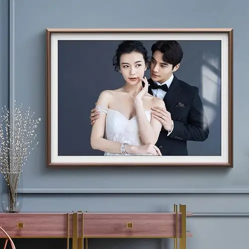 定制婚纱照放大挂墙水晶相框影楼结婚照片冲印相框