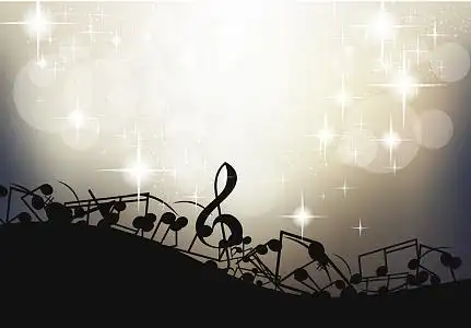 梦幻音乐会海报画册矢量背景素材