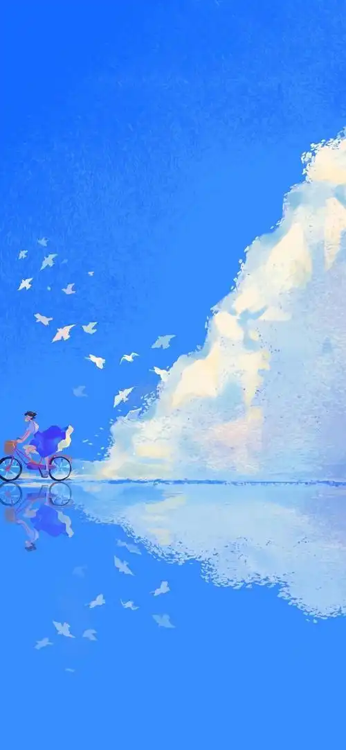 壁纸永远偏爱蓝色干净治愈