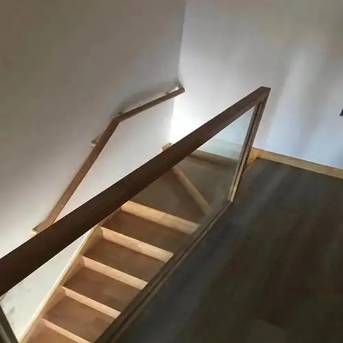 惠州奇雅木业 定制楼梯 双梁楼梯转角 护栏扶手阁楼 dzlt-560