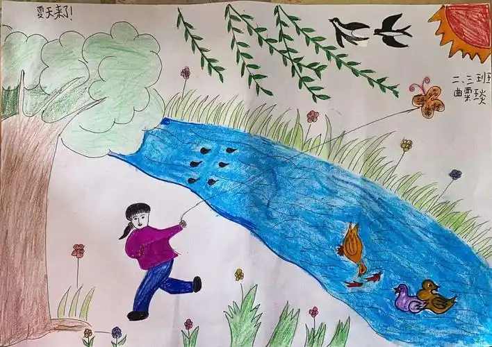 二年级的小朋友们通过自己手中的画笔,为大家带来一幅幅关于美丽