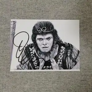 周星驰签名星爷 大话西游 功夫 亲笔签名 保真