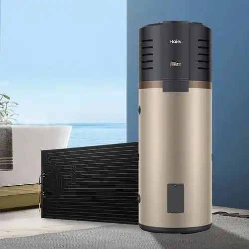 海尔haier太空能空气能热水器家用热泵一级节能大容量恒温平板式省电