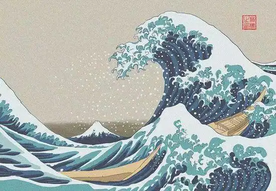 浮世绘并无透视与解剖,创作方式与欧洲中世纪的类似,但画面却展现出