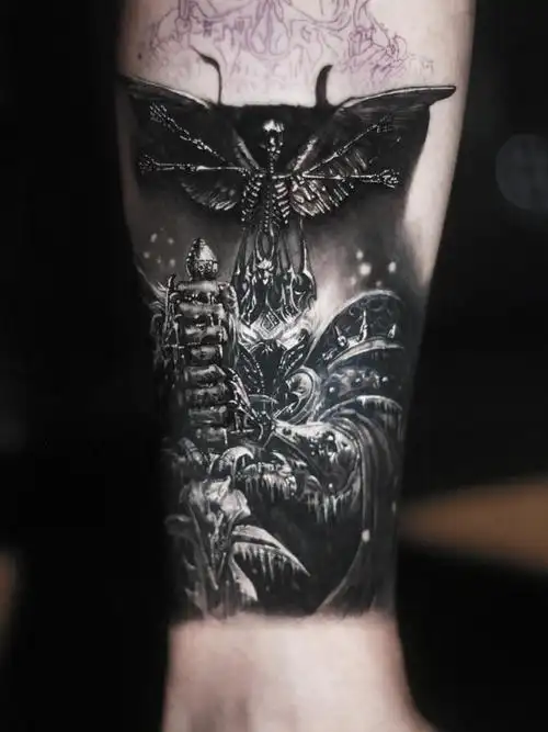 巫妖王_纹身图案手稿图片_sunday的纹身作品集