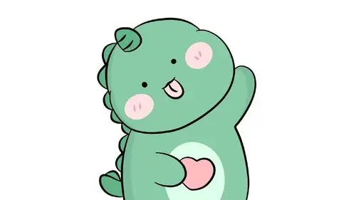 可爱萌系小恐龙桌面壁纸