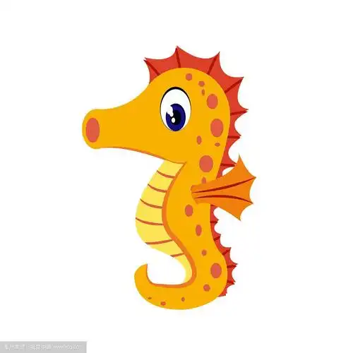 海马卡通或海马剪贴画卡通