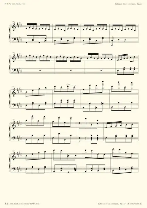 钢琴谱 - 小精灵