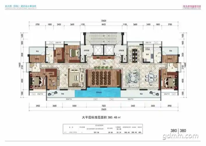 茂名君悦盛荟380平方大平层私人泳池听说500w