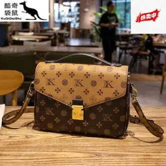 酷奇袋鼠酷奇袋鼠商场同款酷奇包包女包春夏单肩包2023新款时尚感女士