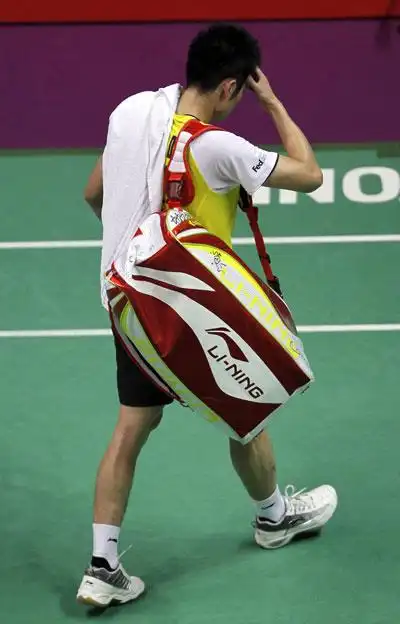 图文-羽球世锦赛林丹无缘男单四强 远去的背影