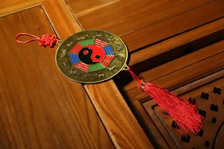 风水工艺品 厂家批发 金边彩八卦太极 彩色八卦镜 风水用品