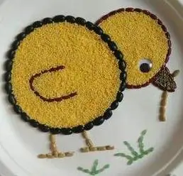 用五谷豆子做一个创意拼贴画(五谷拼贴画节约粮食)