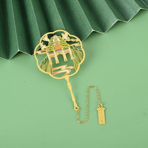 南京金属书签旅游纪念品黄铜书签定制古风精美镂空书签古风书签