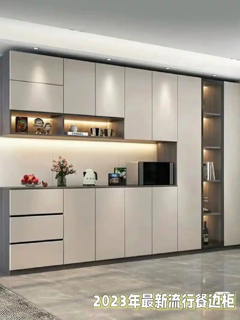 2023年最新流行的餐边柜酒柜实景效果        喜欢的朋友欢迎点赞收藏