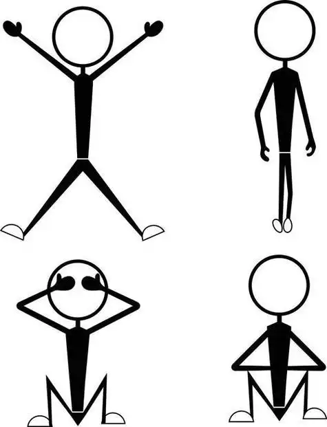 萌萌哒的小人简笔画