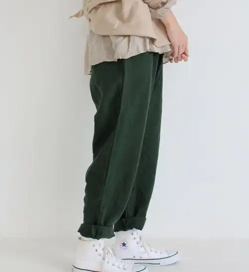 包邮日本直邮 veritecoeur 19春夏经典上质亚麻极简裤子日本制造