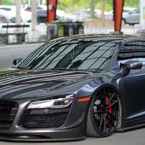 贴地飞行奥迪r8改装maxton碳纤维空力包围